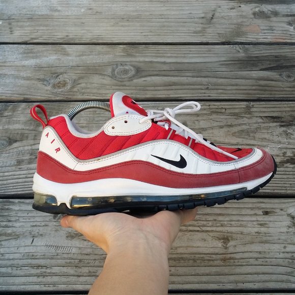Nike Other - Men Size 10.5 / Size 12 Women Nike Air Max 98 Gym Red Running Shoes Sneakers